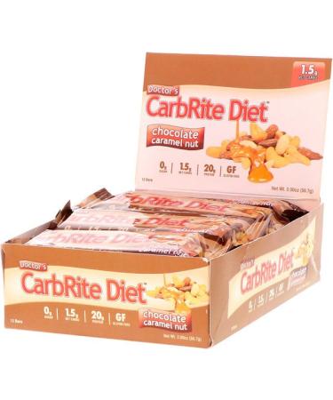 Universal Nutrition Doctor's CarbRite Diet Bars Chocolate Caramel Nut 12 Bars 2.00 oz (56.7 g) Each