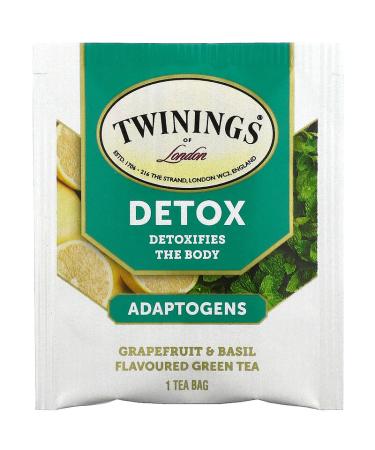 Twinings Detox Adaptogens Grapefruit & Basil Green Tea - 18 Tea Bags (36g) - Buy Online on GoSupps.com