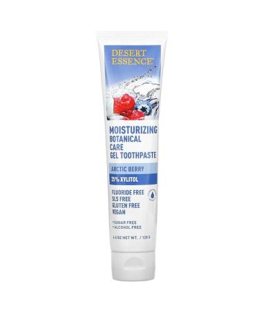 Desert Essence Moisturizing Botanical Care Gel Toothpaste Arctic Berry 4.5 oz (128 g)