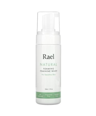 Rael Natural Foaming Feminine Wash For Sensitive Skin Fragrance Free 5 fl oz (150 ml)
