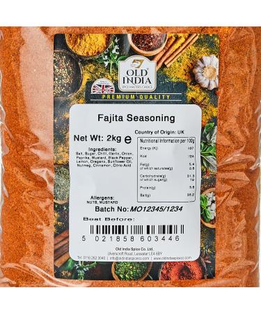 Old India Fajita Seasoning 2kg - Authentic Blend for Perfect Fajitas - Buy Online on GoSupps.com