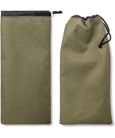 Heavy Duty Khaki Nylon Camping Tent Stakes Storage Bag - Waterproof Ditty Pocket, Ideal for Camp Accessories - Buy Online on GoSupps.com