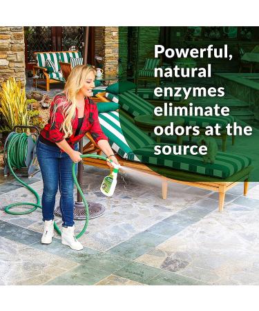 Simple Green Outdoor Pet Odor Eliminator - Ideal for Artificial Grass & Patio - 32oz Hose End Sprayer & 1 Gallon Refill - Buy Online on GoSupps.com
