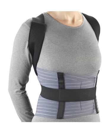 Medical Posture Brace with Rigid Stays Spinal Curve Back Lumbar and Neck Support X-Large