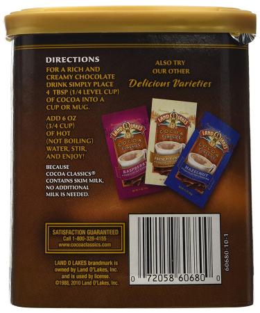 Land O Lakes Cocoa Classics Supreme Chocolate Hot Cocoa Mix 14.8 oz - 6 Pack Case - Buy Online on GoSupps.com