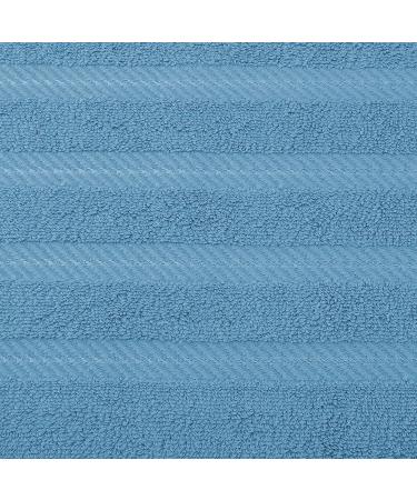 American Soft Linen 100% Turkish Carded Cotton 6-Piece Towel Set - 560 GSM - Super Soft - Light Blue - Buy Online on GoSupps.com