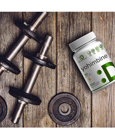 Yohimbine HCL 10mg 300 Softgels - 5 Months Supply, Extra Strength Plant Based Supplements for Energy and Performance - Gluten-Free, Non-GMO, Easy to Swallow - Buy Online on GoSupps.com