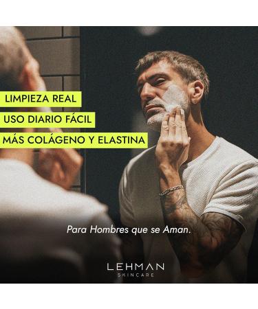  Lehman Facial cleansing cream - probiotic technology - men's facial cleanser - facial cleansing kit - shea butter and kaolin. 50ml - Buy Online on GoSupps.com