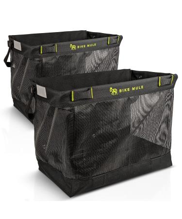 Bike Mule - Grocery Pannier Bags - The Ultimate Carrier Baskets for Shopping with Your Bicycle - Pair