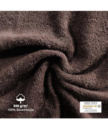 Class Home Collection Terry Guest Towels - 100% Cotton Brown - Pack of 4 (30x50 cm) - Premium Quality for Your Home - Buy Online on GoSupps.com