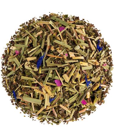 Mint lemongrass organic herbal tea mixture - with delicate notes of lemongrass and spices - loose leaves herbs Organic peppermint mint tea herbal tea organic peppermint tea loose mint spice 100 g (1 Pack)