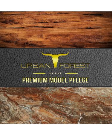 Urban Forest Sparset Premium Furniture Cleaner & Wood Oil Set | Colorless Care for Wood & Leather - Includes Sponge & 4 Microfiber Cloths - Buy Online on GoSupps.com