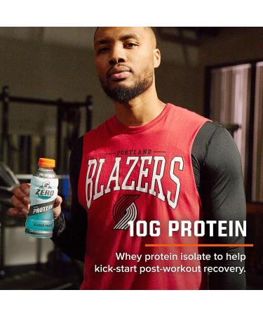 Gatorade Zero with 10g Whey Protein Isolate & Electrolytes 12-Pack, 16.9 fl oz - Zero Sugar, 3-Flavor Variety Pack - Buy Online on GoSupps.com