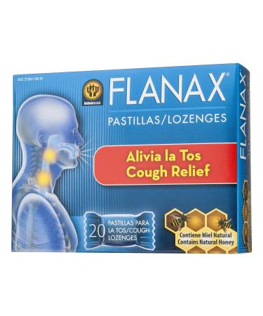 Flanax Cough Relief Throat Lozenges 20 ea (Pack of 2) 20 Count (Pack of 2)
