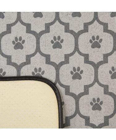 Bone Dry Machine Washable Ultra Absorbent Pet Mat - Lattice Gray - 12x18 - Buy Online on GoSupps.com