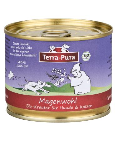 Terra-Pura pet food 100% organic herb mixture for dogs and cats stomach maintain and calm the gastric mucosa herbal cure 80 g