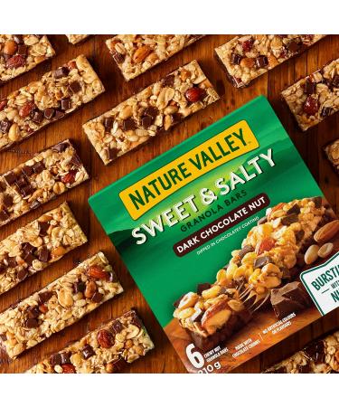 Nature Valley Sweet & Salty Dark Chocolate Nut Granola Bars 15 Count & Sweet & Salty Peanut Chewy Nut Granola Bars - Buy Online on GoSupps.com
