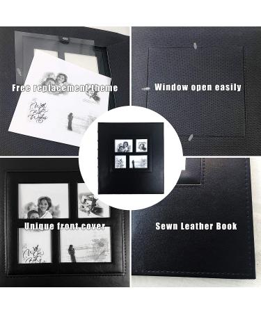 RECUTMS Self Adhesive Magnetic Photo Album - 60 Pages - 13.3 x 13.4 Inches - Accommodates 8X10, 6X8, 5X7, 4X6 Photos - Wedding Memory Book - Black - Buy Online on GoSupps.com