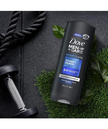 Dove Men+Care Sport Body & Face Wash - 18 FL Oz (Pack of 4) | Cleanses, Restores Skin, Washes Away Bacteria - Buy Online on GoSupps.com