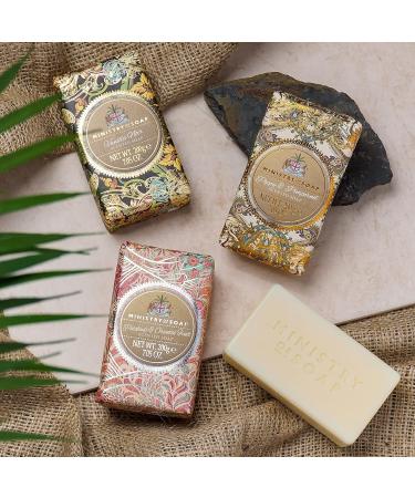 Ministry of Soap Ornate Extravagence Wrapped Soap Naturally Coloured Triple-Milled Soap Poppy and Pimpernel 200g - Buy Online on GoSupps.com