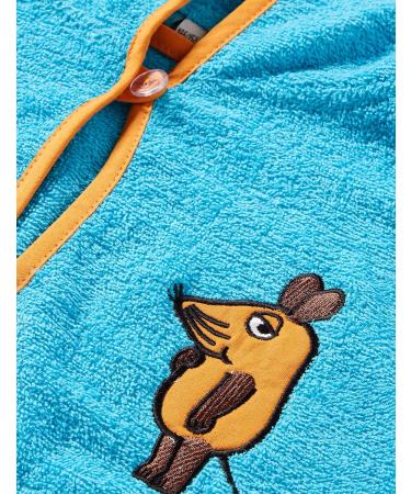 Playshoes Unisex Children's Terry Cloth Bathrobe - Aqua Blue Dressing Gown (134-140) - Perfect for Kids - Buy Online on GoSupps.com