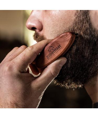 ZilberHaar Pocket Mustache and Beard Brush - Stiff Boar Bristles - Made In Germany - Buy Online on GoSupps.com