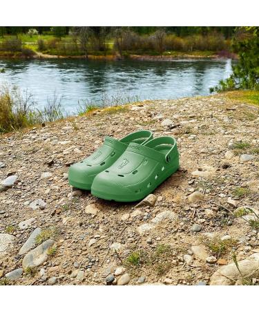 NUUSOL Unisex McCall Clog - Non-Slip Hiking Footwear for Plantar Fasciitis | Soft Lightweight Comfortable with Arch Support - Sage Green Sizes 6W/5M - Buy Online on GoSupps.com