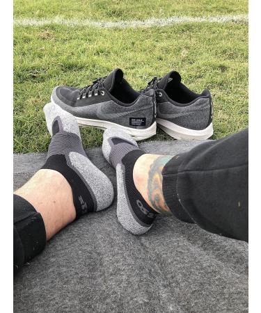 OrthoSleeve WC4 Wellness Care No-Show Socks in Black - Size Medium (1 Pair) - Buy Online on GoSupps.com