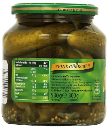 K hne Gourmet Gherkins - Fine Gherkins in 530g Pots | Premium International Shipping - Buy Online on GoSupps.com