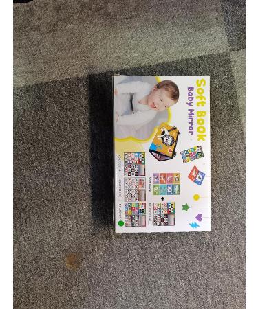 Ballery Baby Mirror Toy & Crinkle Book | High Contrast Infant Book & Mirror | Perfect Gift for Newborns 0-12 Months - Buy Online on GoSupps.com