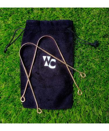 Wonder Care 100% Copper Tongue Scraper - Ayurvedic Anti-Bacterial Oral Hygiene Tool (Pack of 3) - Buy Online on GoSupps.com