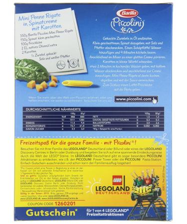 Barilla Piccolini Mini Penne Rigate - High-Quality Durum Wheat Pasta 500g (Pack of 5) - Quick 6-Minute Cooking Time - International Shipping Available - Buy Online on GoSupps.com