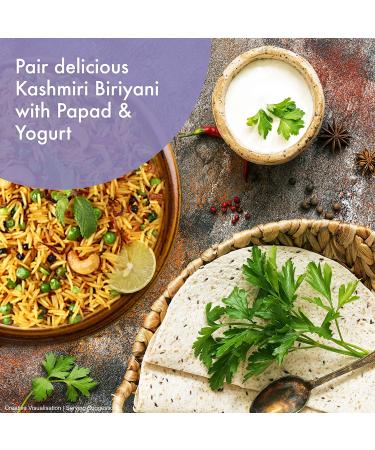 Kitchens of India Kashmiri Vegetable Biryani 8.8 Oz (Pack of 6) - Authentic Indian Basmati Rice Pilaf with Vegetables & Nuts - Buy Online on GoSupps.com