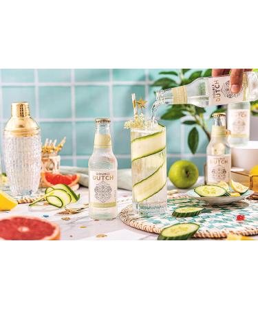 Double Dutch Elderflower Tonic | 24 x 200ml bottles | Low Calorie Perfect Mixer for Cocktails No Artificial Colours Preservatives or Flavours (Pack of 24) Elderflower Tonic Water - Buy Online on GoSupps.com