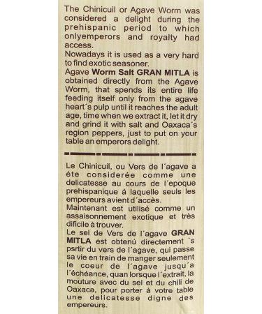 Gran Mitla Sal de Gusano 50g Jar - Authentic Mexican Oaxacan Worm Salt - 1.76oz (Pack of 1) - Buy Online on GoSupps.com