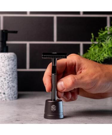 Excalibur Premium Double-Edge Safety Razor for Men | 5 Platinum Blades & Stand | Perfect Shave - Buy Internationally - Buy Online on GoSupps.com