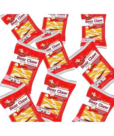 12 Pack Cloverhill Strawberry Bear Claws - Individually Packaged with Strawberry Cheese - Buy Online on GoSupps.com