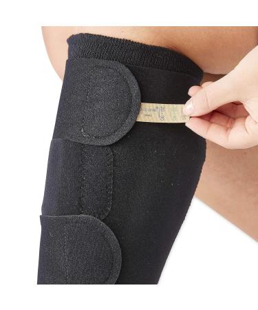 Medline COMPRECARES Reusable Compression Garment Kit - Knee-High Black XL | Post-Surgical Recovery & Varicose Vein Relief - Shop Internationally - Buy Online on GoSupps.com