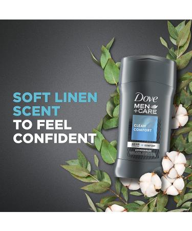 Dove Men+Care Antiperspirant Deodorant 48-Hour Wetness Protection Clean Comfort 2.7 oz - Pack of 2 - Buy Online on GoSupps.com
