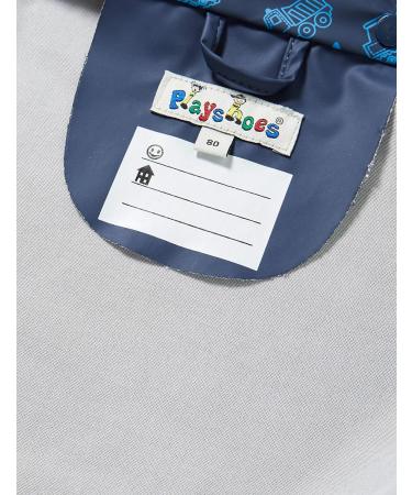 Playshoes Unisex Kid's Raincoat 80 Construction Site Allover - Wind and Waterproof Rainwear - Buy Online on GoSupps.com