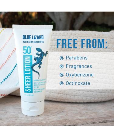 BLUE LIZARD Sheer Body Lotion - SPF 50+ (F58309) 3 Fl Oz 3 Fl Oz (Pack of 1) - Buy Online on GoSupps.com