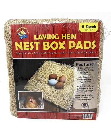 Cackle Hatchery Laying Hen Nest Box Pads - 13x13 (6 Pack) | Premium Quality - Buy Online on GoSupps.com