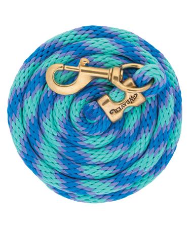 Weaver leather poly guide knit with solid brass 225 push button coral red/French blue/mint/lavender 1.5 cm x 3 m MINT/lavender/French blue