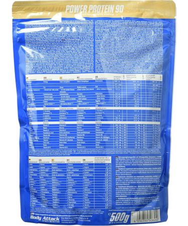 Body Attack Power Protein 90 - Apricot Maracuja - 500g | Multi-Component Protein Powder with BCAA Vitamins & L-Carnitine | Extra Creamy Protein Shake | Made in Germany - Buy Online on GoSupps.com