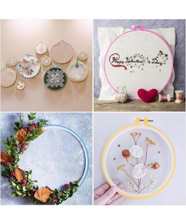 Mr. Pen Embroidery Hoops Set - 6 Pcs, Assorted Sizes & Colors - Plastic Cross Stitch Hoops and Sewing Rings - Buy Online on GoSupps.com