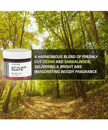 Beardbrand Beard Styling Paste | Medium Hold & Natural Look Hair Paste for Men | Versatile Beard Balm & Hair Cream - Sandalwood Cedar - 56g Lumber Yard - Buy Online on GoSupps.com