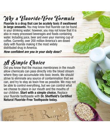 Dr. Sheffields Natural Toothpaste (Extra-Whitening) - Fluoride-Free, Great Taste, Fresh Breath, Whiter Teeth, Reduce Plaque - 2-Pack - Buy Online on GoSupps.com