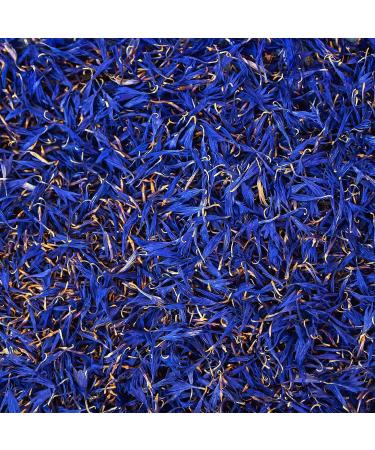 Pure Blue Cornflower Petals - Dried Grown in Germany - Natural Grown Herbal Flowers for for Homemade Lattes Tea Blends Bath Salts Gifts Crafts (Centaurea cyanus) - Buy Online on GoSupps.com