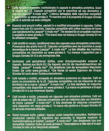  Gimoka Gimoka - Compatible with Lavazza - A Modo Mio - 144 capsules - Creamy taste - Intensity 10 - Made in Italy - Buy Online on GoSupps.com