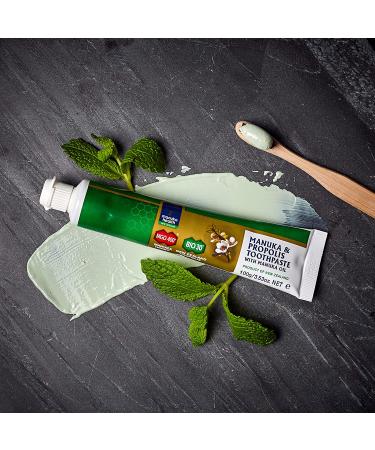 Manuka Health Manuka & Propolis Toothpaste with Manuka Oil - 3.53 oz (100g) for Natural Oral Care - Buy Online on GoSupps.com
